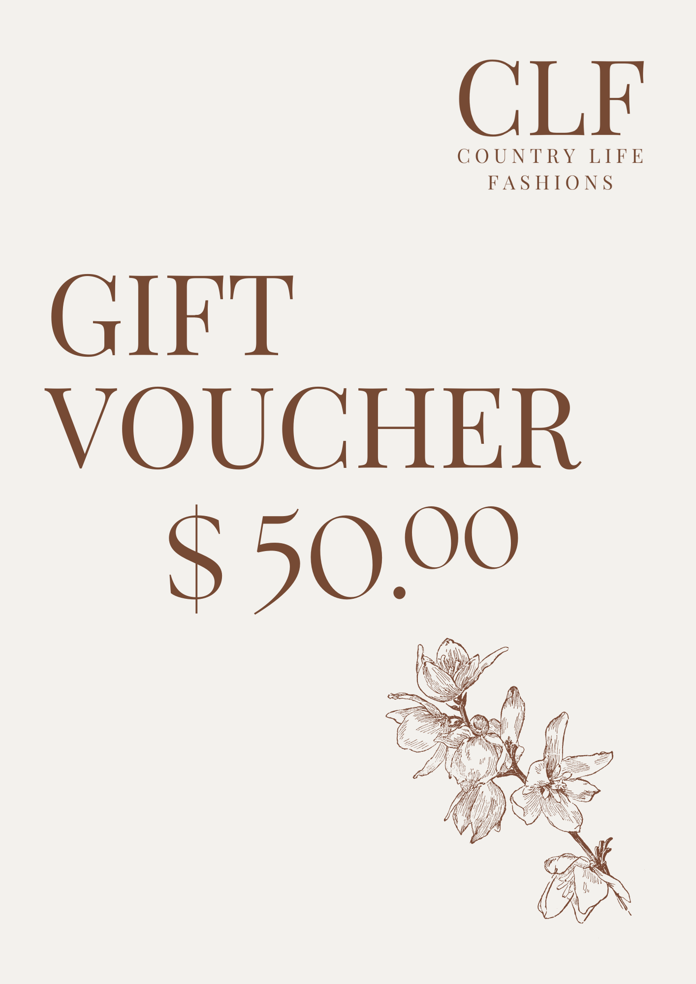 Gift Voucher 50