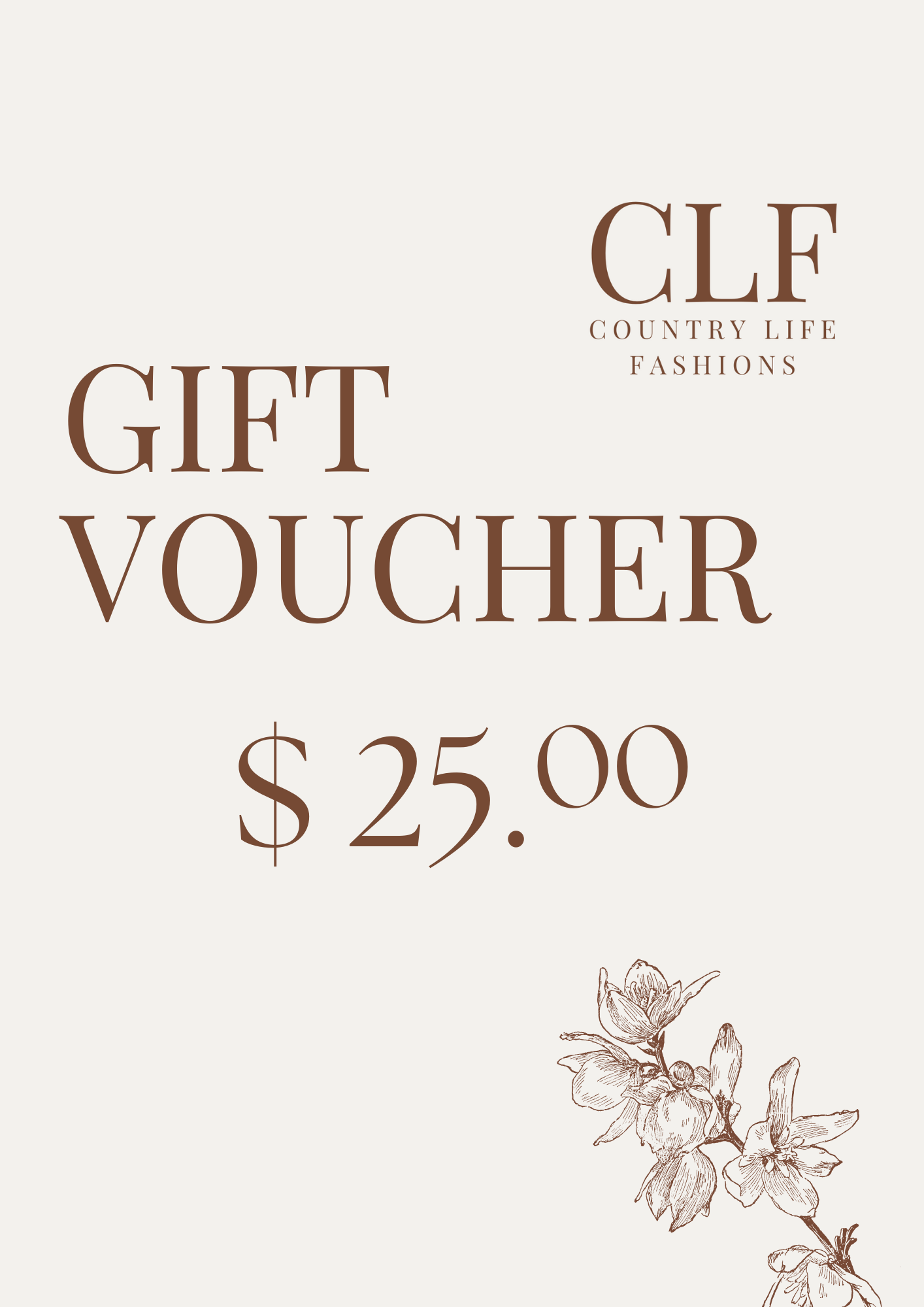 Gift Voucher 25