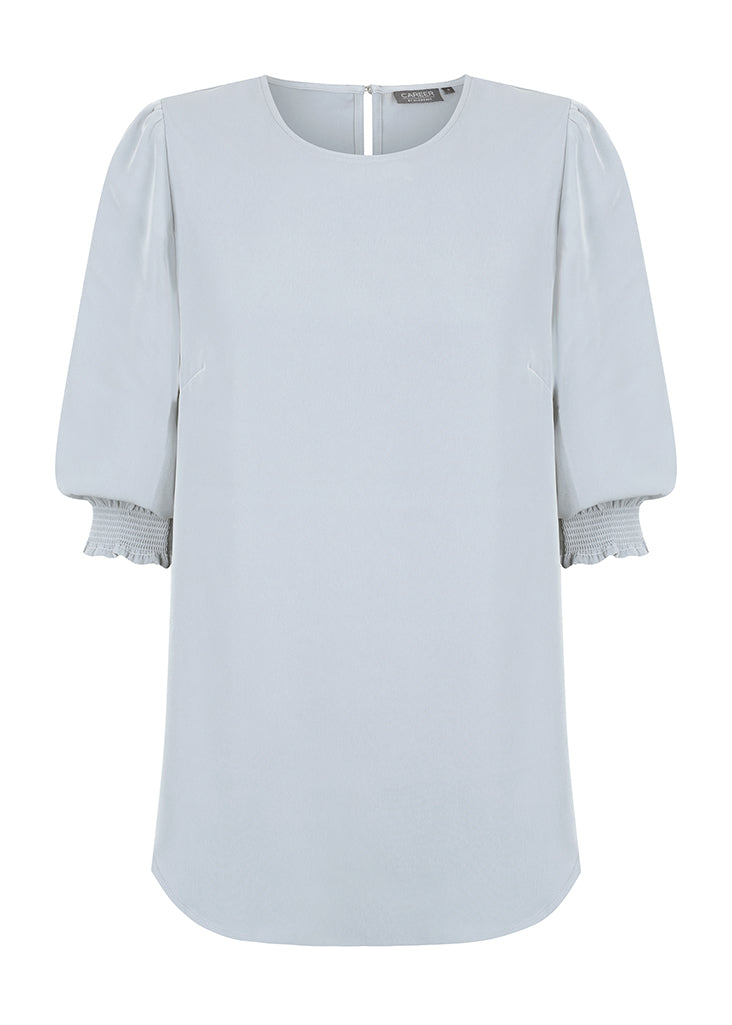 Lola 3/4 Slv Shirred Cuff Top