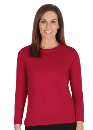 Satin Trim Long Sleeve