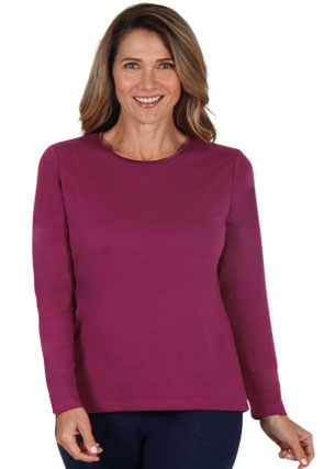 Satin Trim Long Sleeve