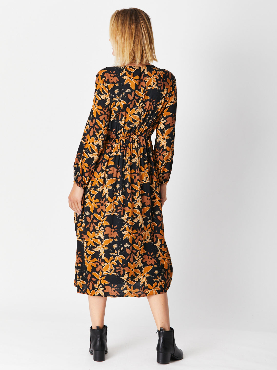 Toffee Floral Dress