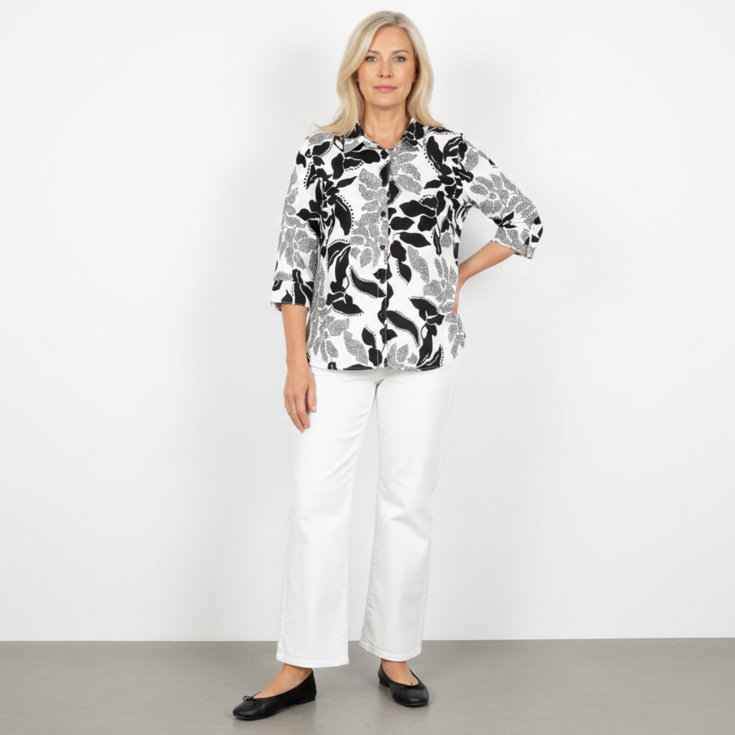 Leaf Dot Print Shirt