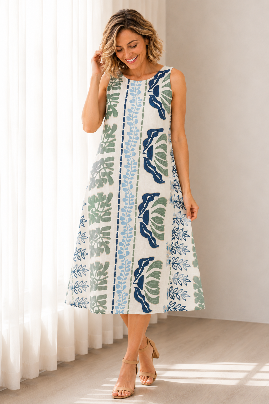 Liberte Sleeveless Midi Dress