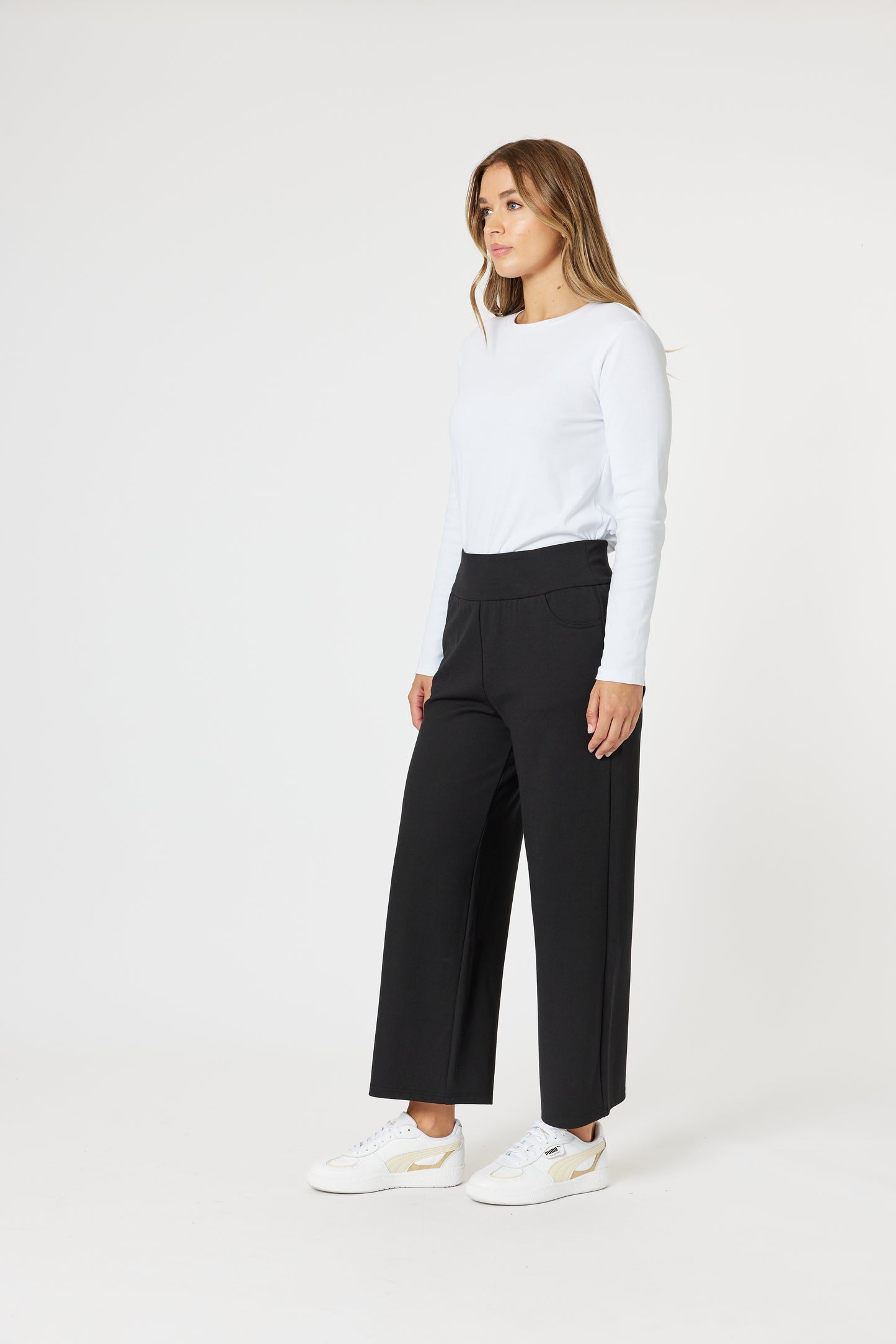 Kimmy Ponti Wide Leg Pant
