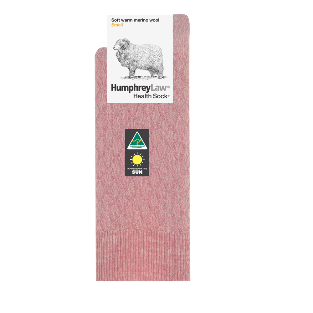 95% Fine Merino Wool Quilted Ladies Health Sock