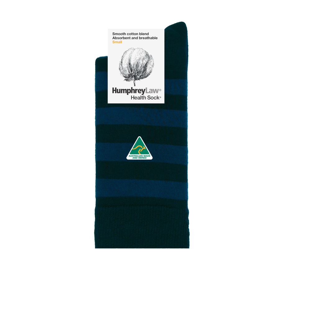 85% Cotton Striped Ladies Health Sock