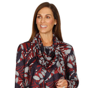 Leaf Print Snood