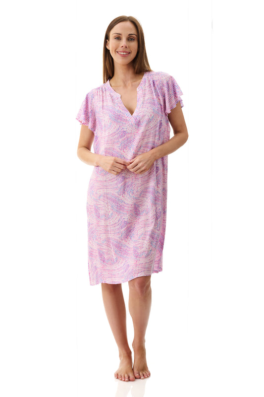 Reese Flutter Sleeve Short Nightie