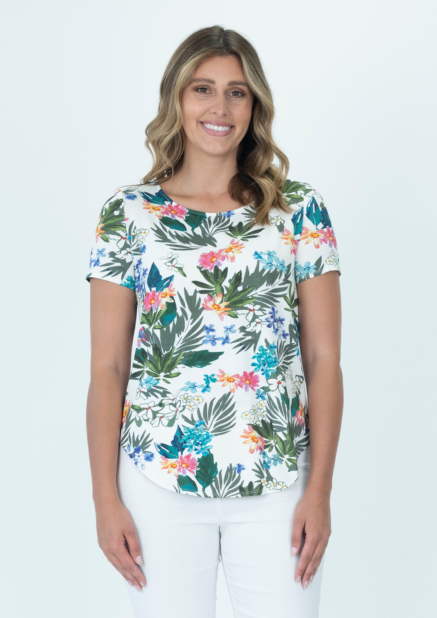 Printed Cotton Modal Tee