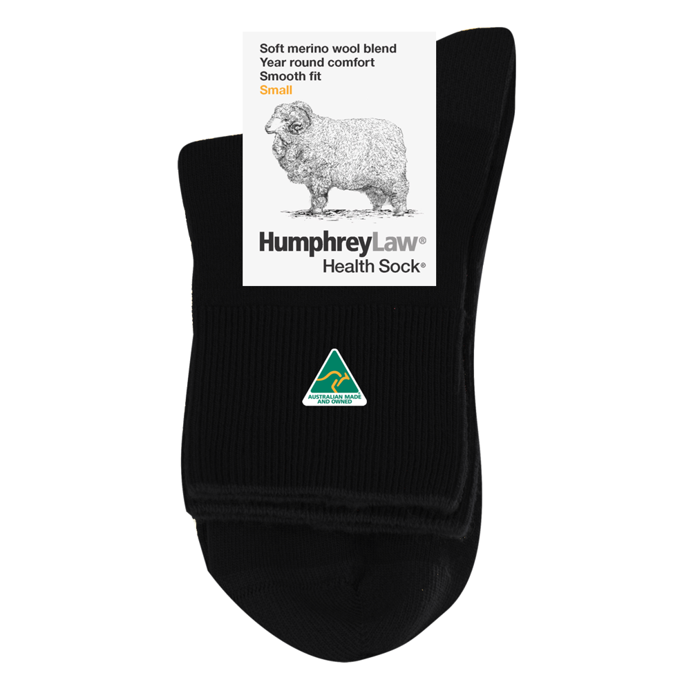 57.5% Fine Merino Wool Short Leg Health Sock