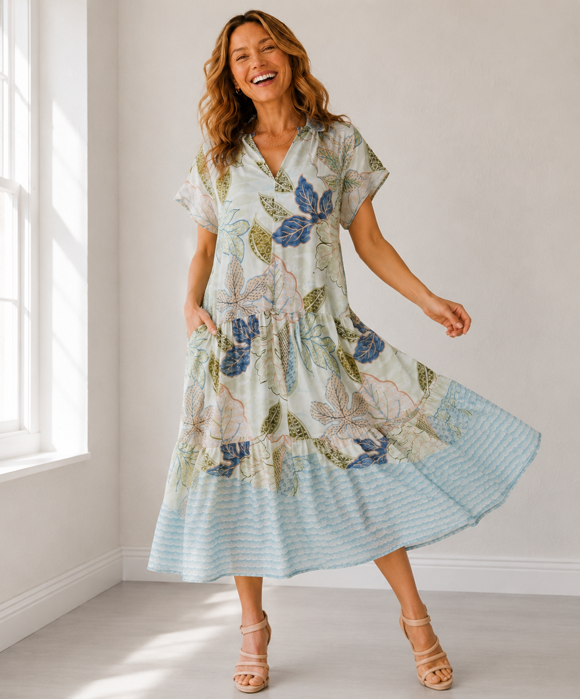Floriental Print Dress