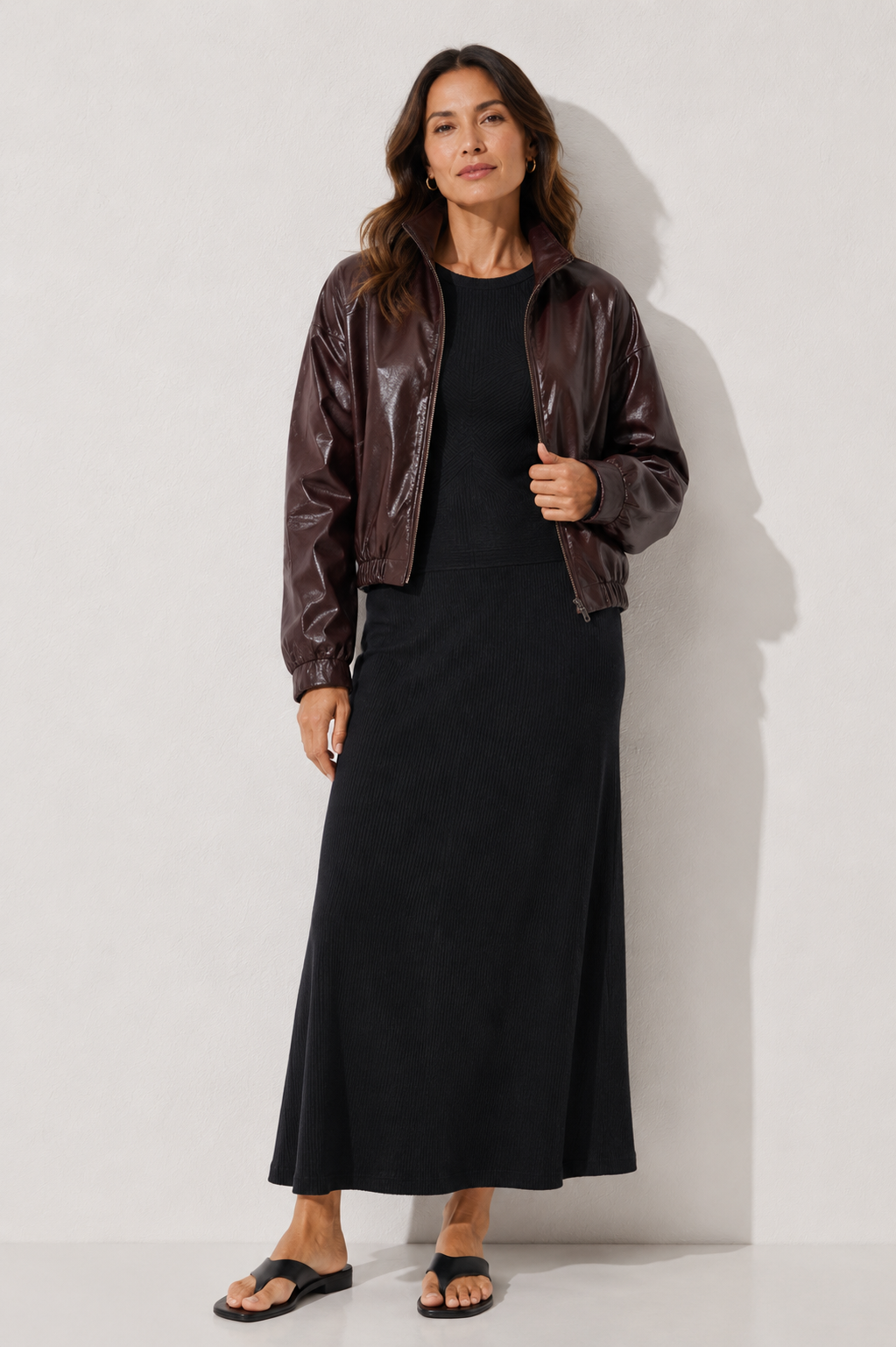 Jude Leather Bomber Jacket