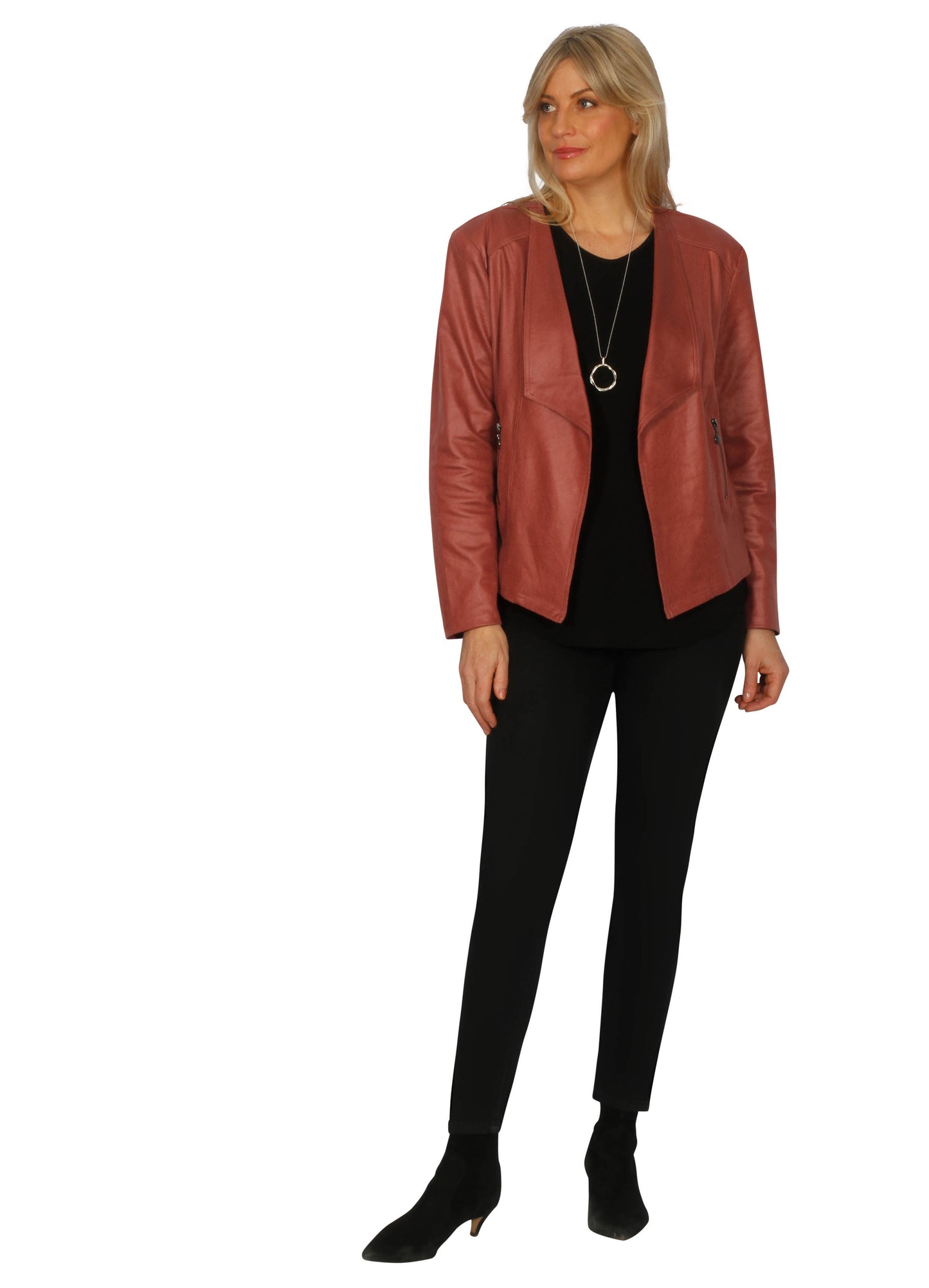 Mock Suede Short Jacket