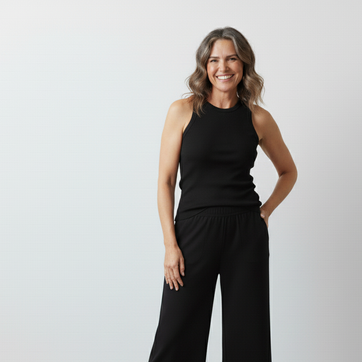 Rib Singlet with Wide Binding