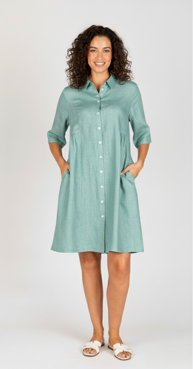 Lux Bec Buttoned Dress