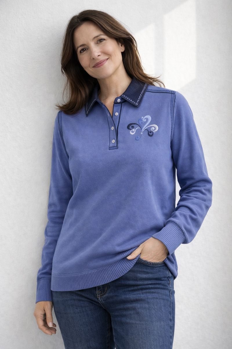 Rogers Embroidered Fleece Jumper