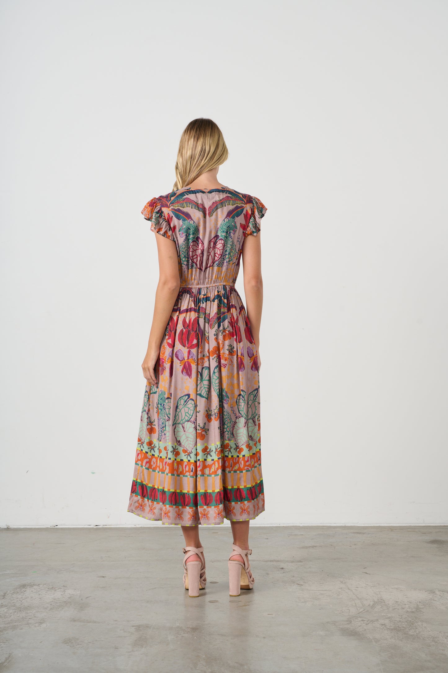 Tropical Print Dress