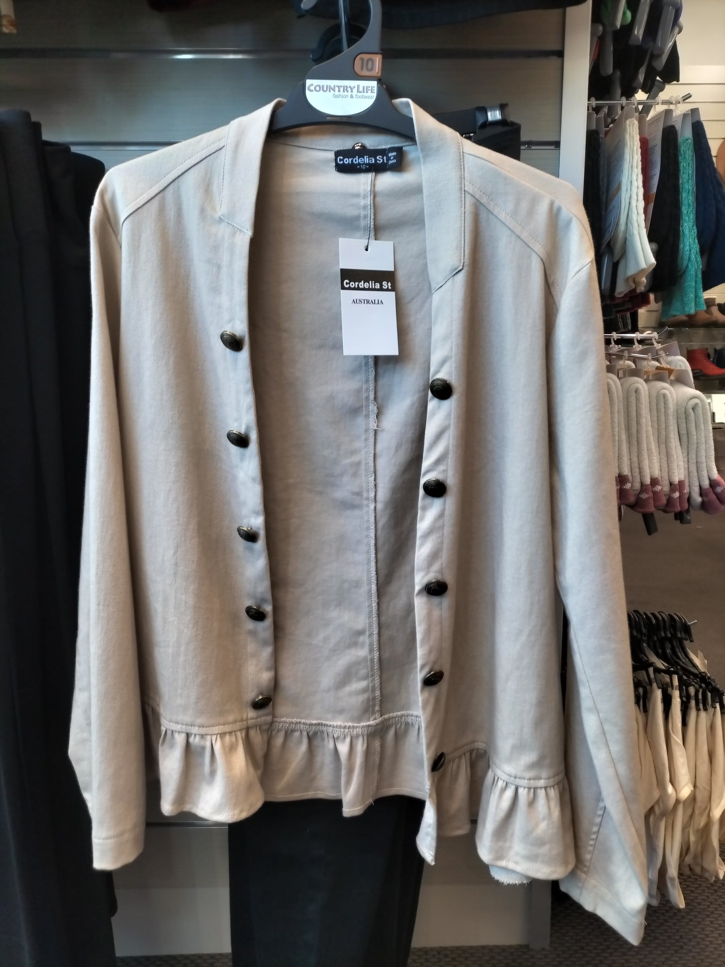 Drill Ruffle Jacket