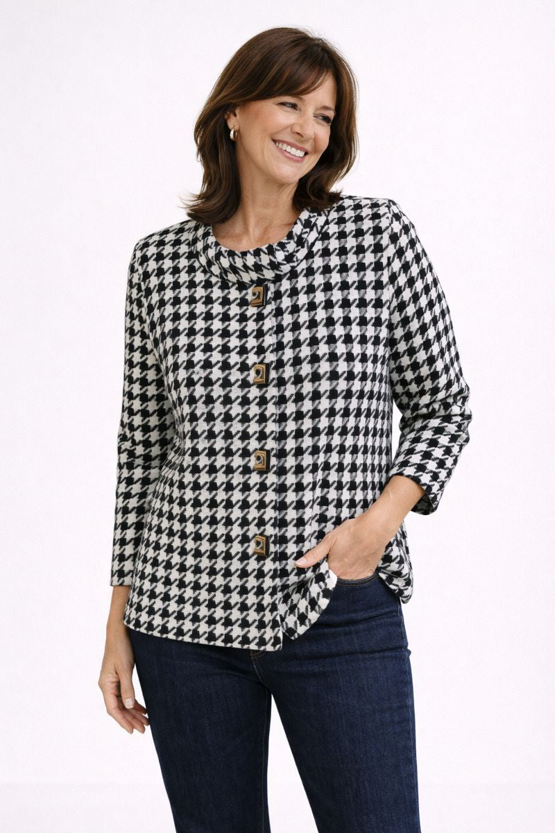 Houndstooth Cardigan