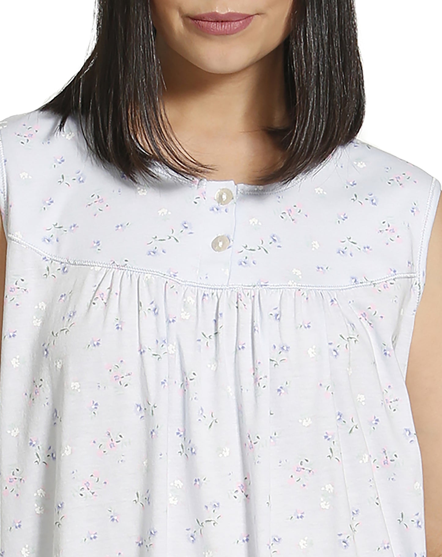 Spring Flowers Sleeveless Nite Mid Length