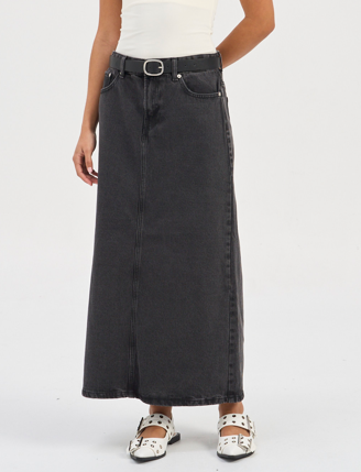 Nelia Maxi Denim Skirt
