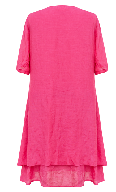 Fuschine Crepe Dress