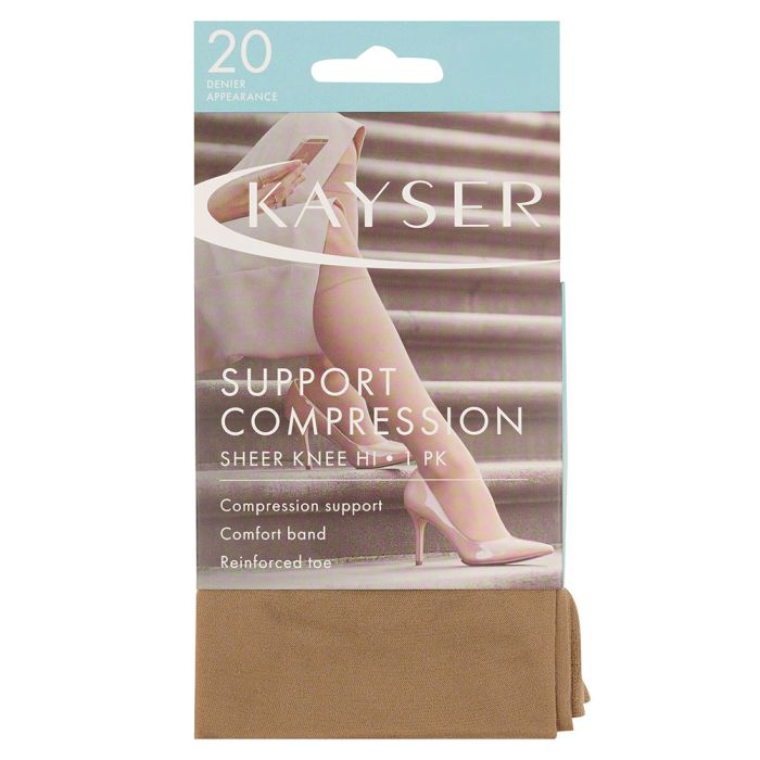 Support Compression Sheer Knee High 20 Denier