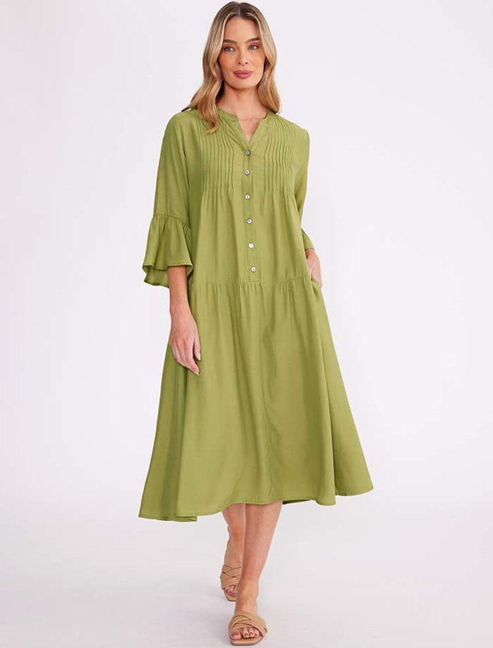 Pintuck Dress