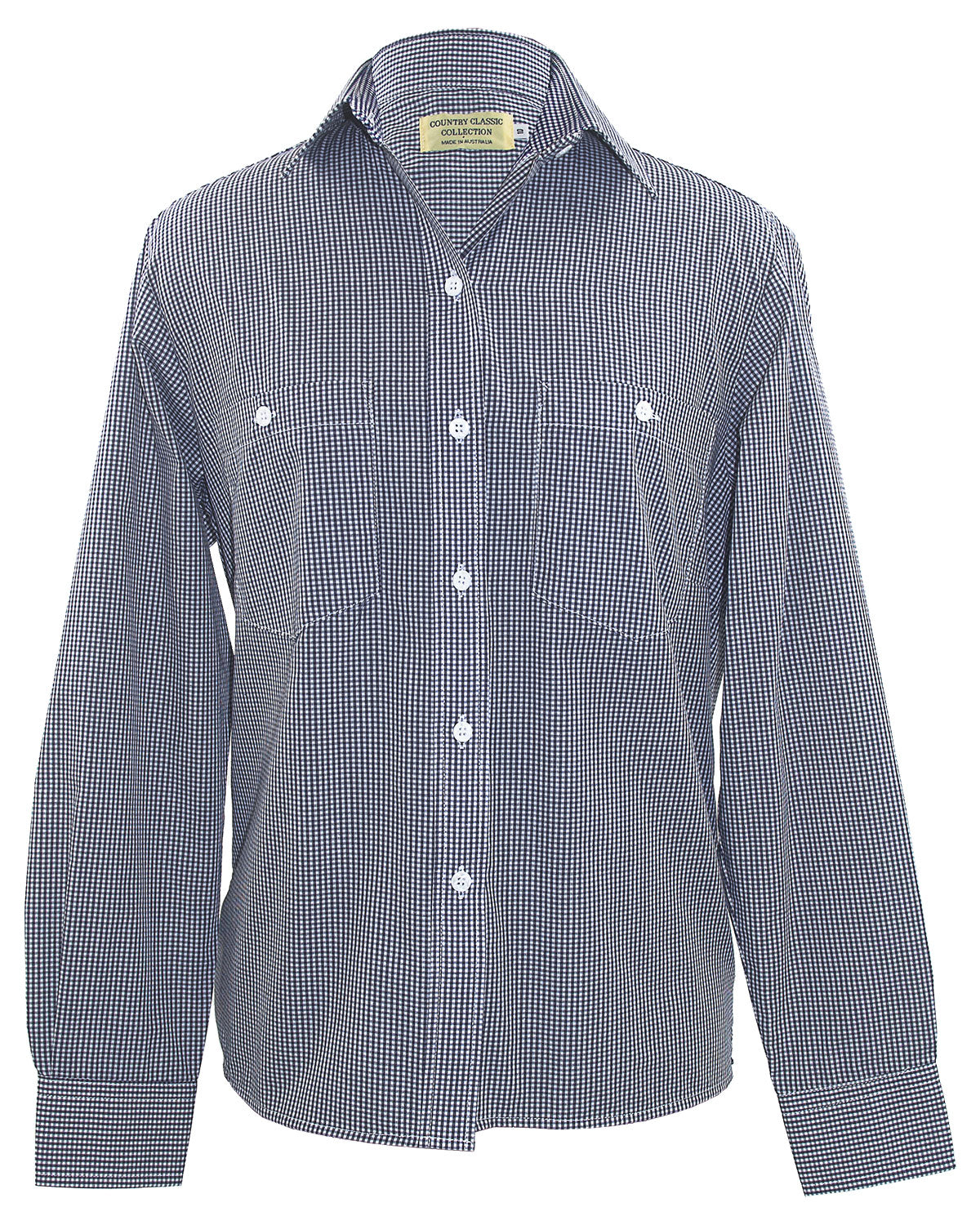 L/Sleeve Check Blouse