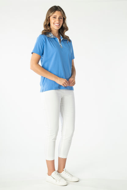 Kimmy Trim Polo Top