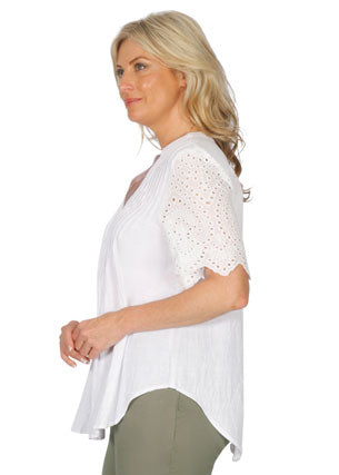 Lace Sleeve Fashion Tee