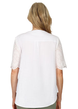 Lace Sleeve Fashion Tee