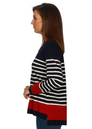 Multi Stripe Crew Tunic