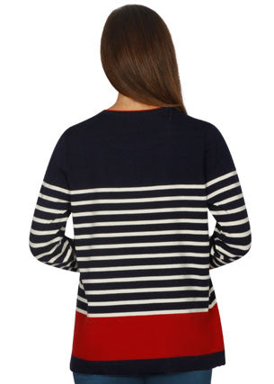 Multi Stripe Crew Tunic