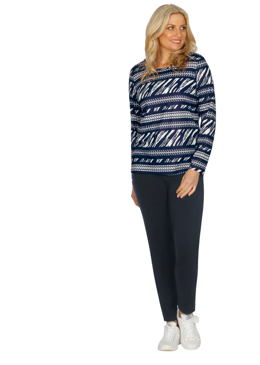 Print Crew Top