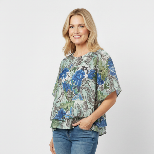 Flutter Sleeve Top