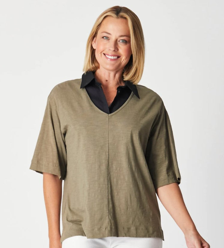 Dickey Faux Collar Top