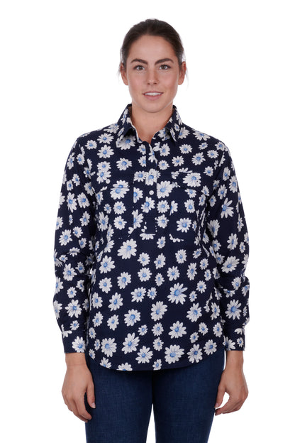 Dian Half Placket Long Sleeve Shirt