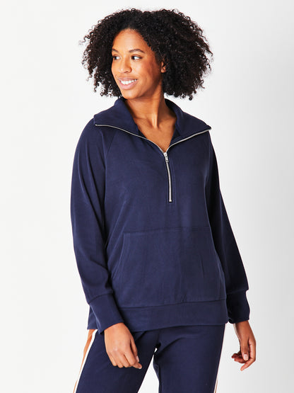 Half Zip Fleece Top