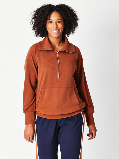 Half Zip Fleece Top