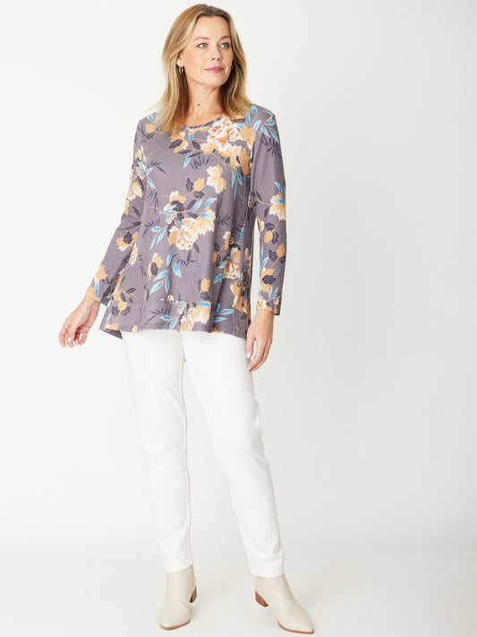 Swing Warm Print Top
