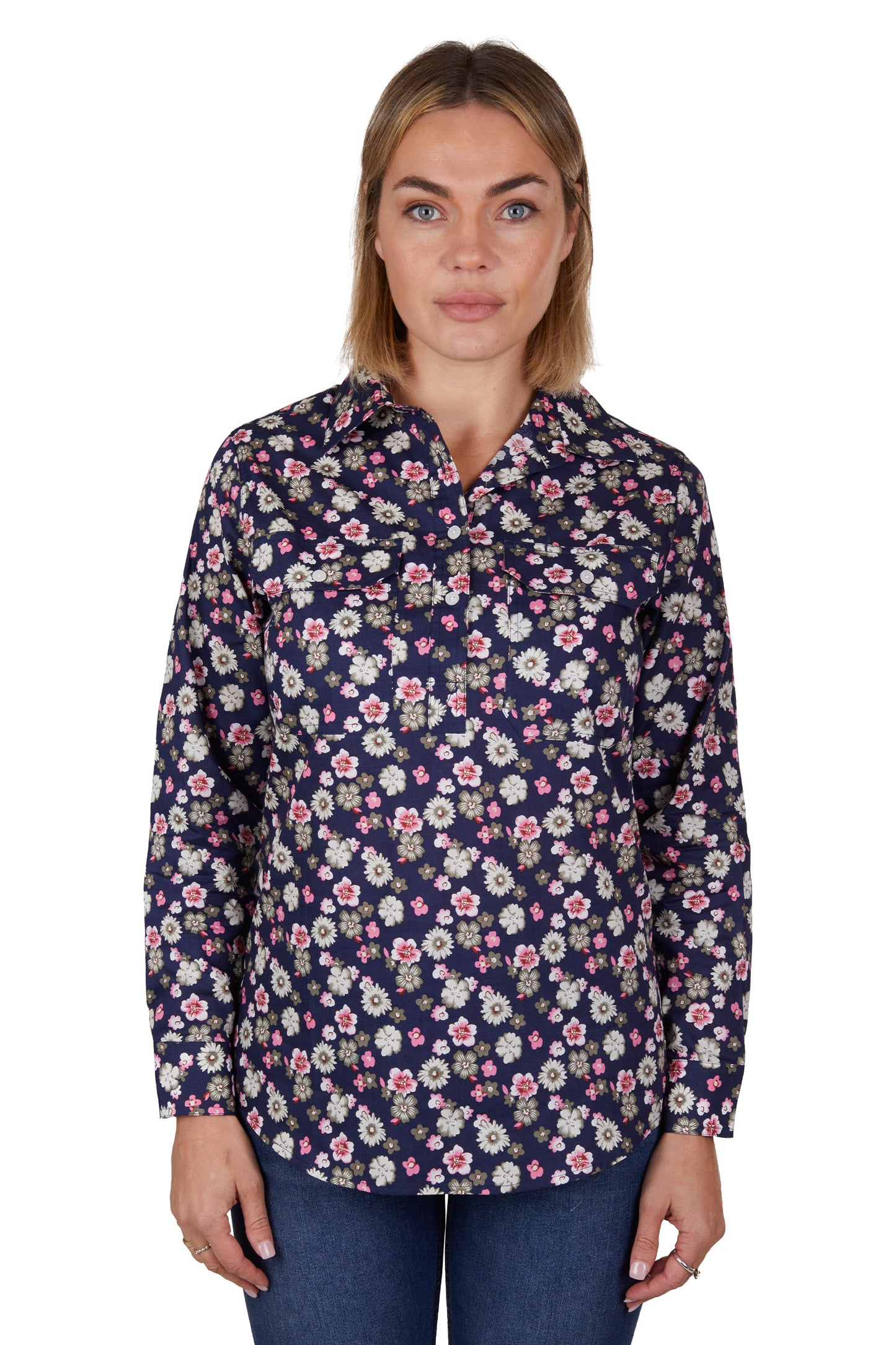 WMNS ROSE H/PLKT LS SHIRT