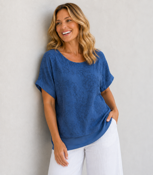 Kate Embroidered Top