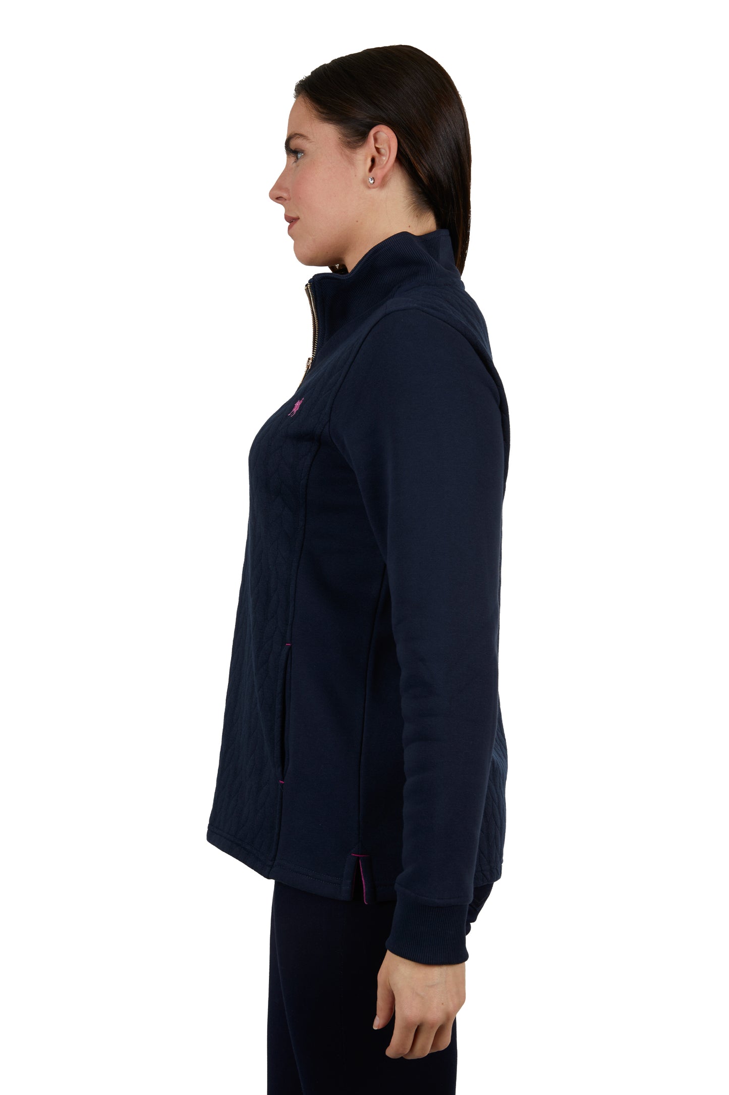 WMNS ABBY 1/4 ZIP RUGBY