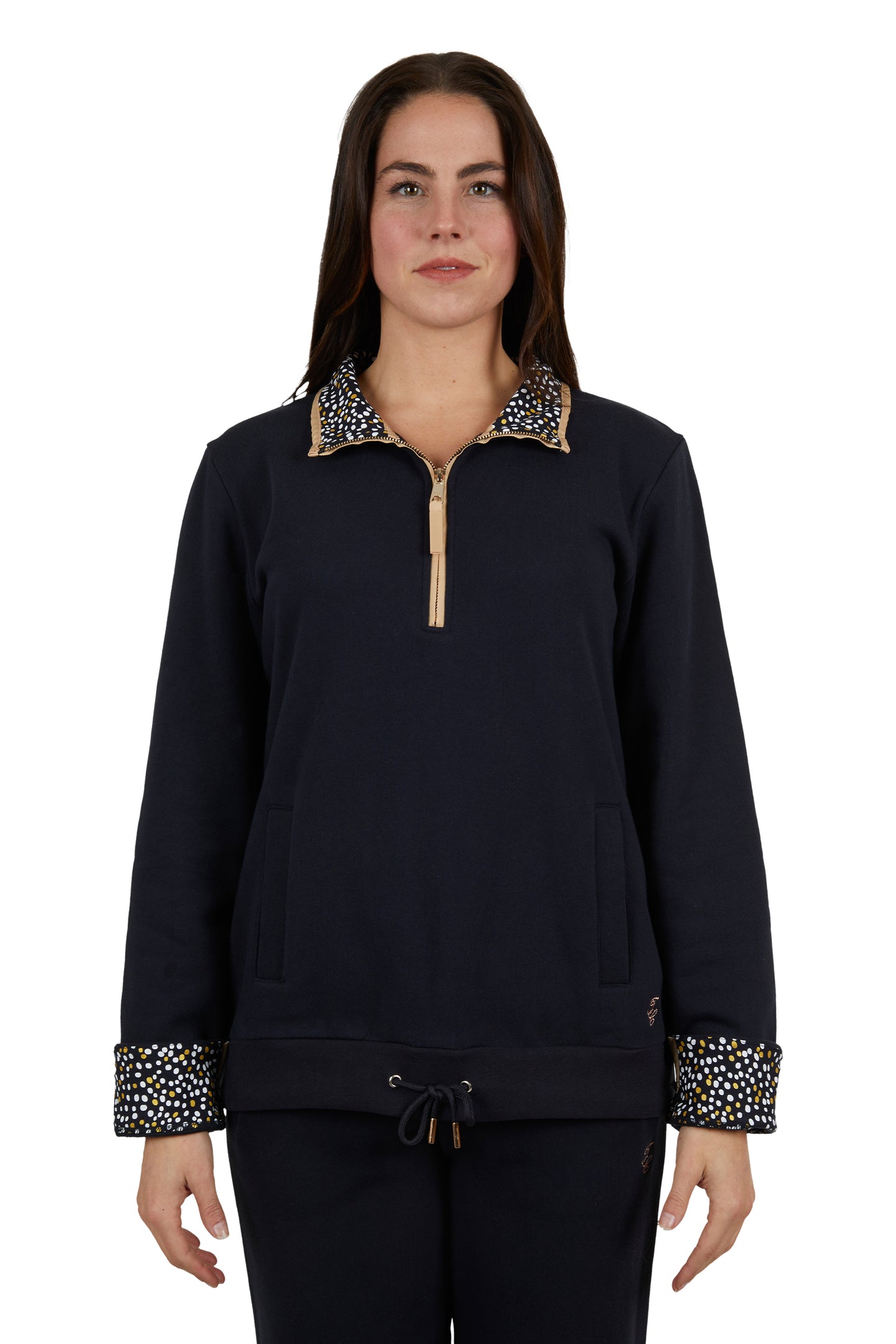 WMNS ELLA 1/4 ZIP RUGBY