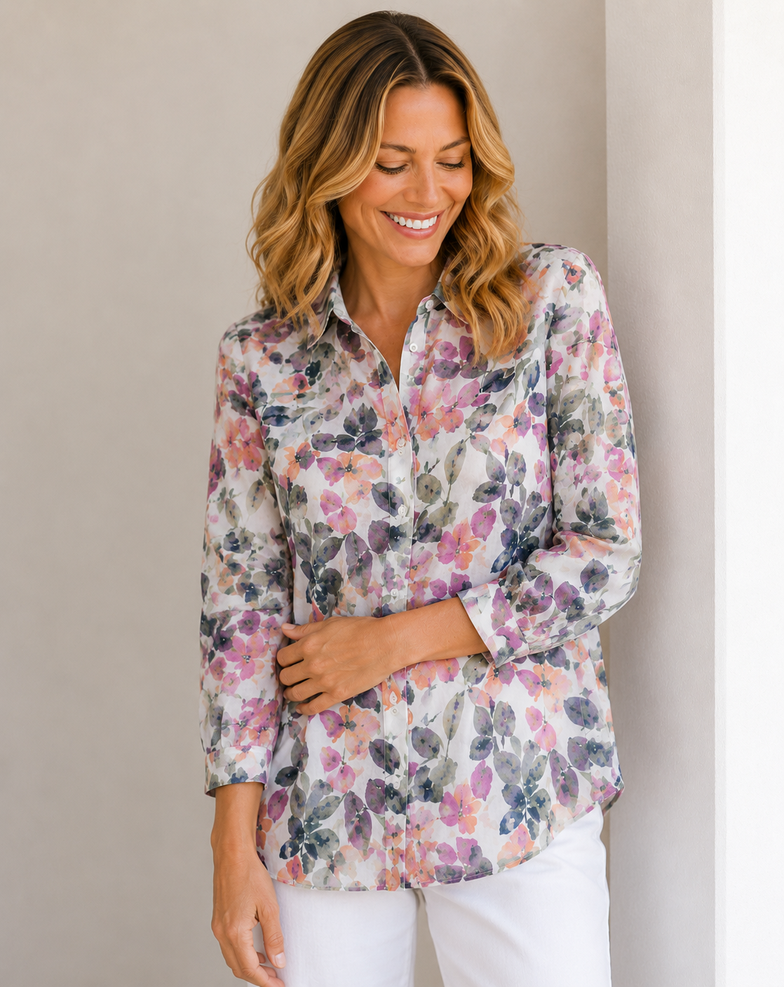 BETTY 3/4 SLEEVE SHIRT