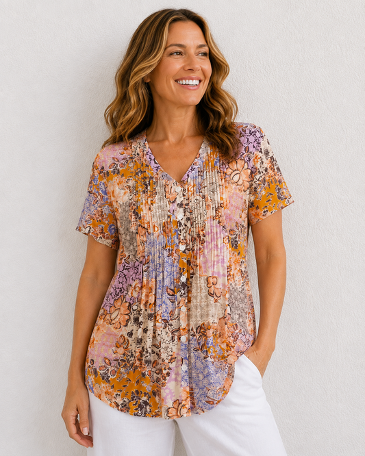 TALI HERITAGE PINTUCK SHIRT