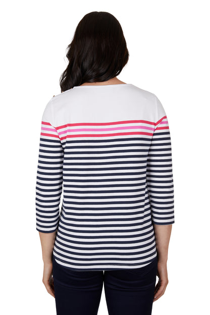 WMNS SARAH 3/4 SLEEVE TEE