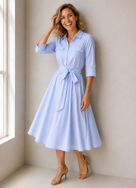 Seersucker Dress